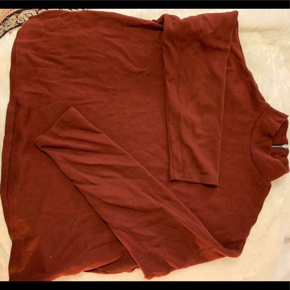 Faux turtleneck top